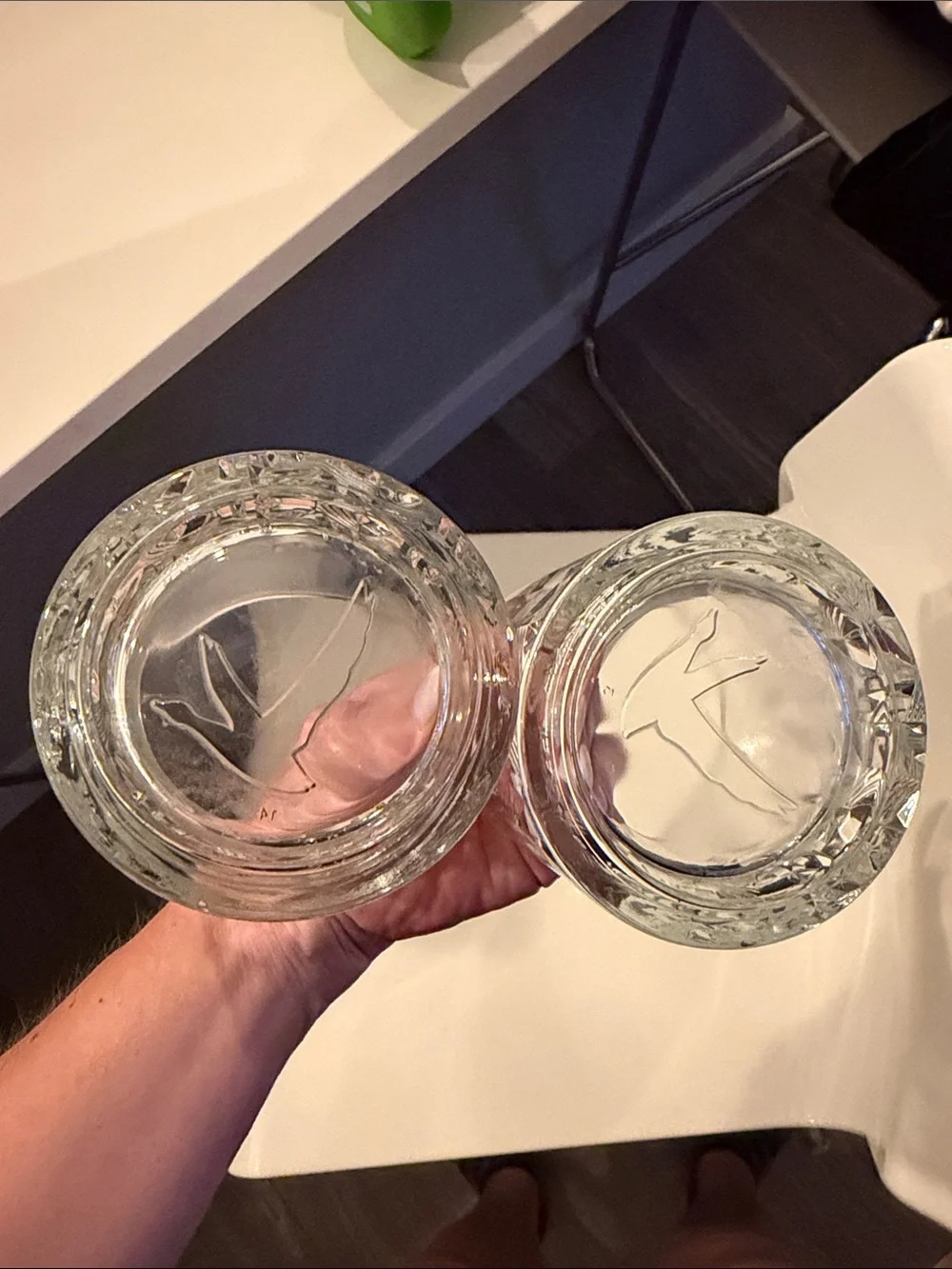 Grey Goose Clear Textured Glass Tumbler - Set of 2
